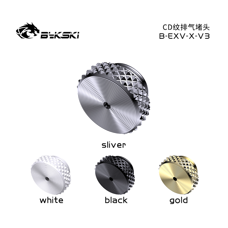 Pc Gaming Xịn - Bykski B-EXV-X-V3 PC 水冷 CD パターン排気プラグバルブ圧力リリーフ自動手動統合ゲーミングコンピュータ用