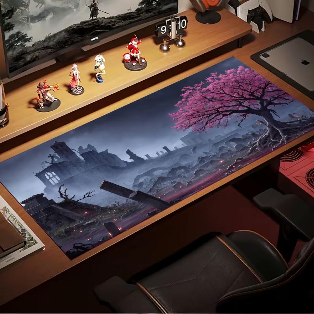 Japan Pc Gaming - 風景日本大型マウスパッドデスクパッドゴム製滑り止めエッジロックオフィスマットPCアクセサリーゲームマットコンピュータデスクパッド