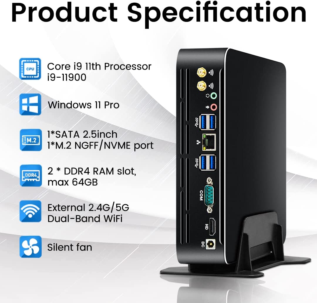 Intel Cpu Core I7 - Partaker 第11世代インテルミニPC Windows 11 Core i9