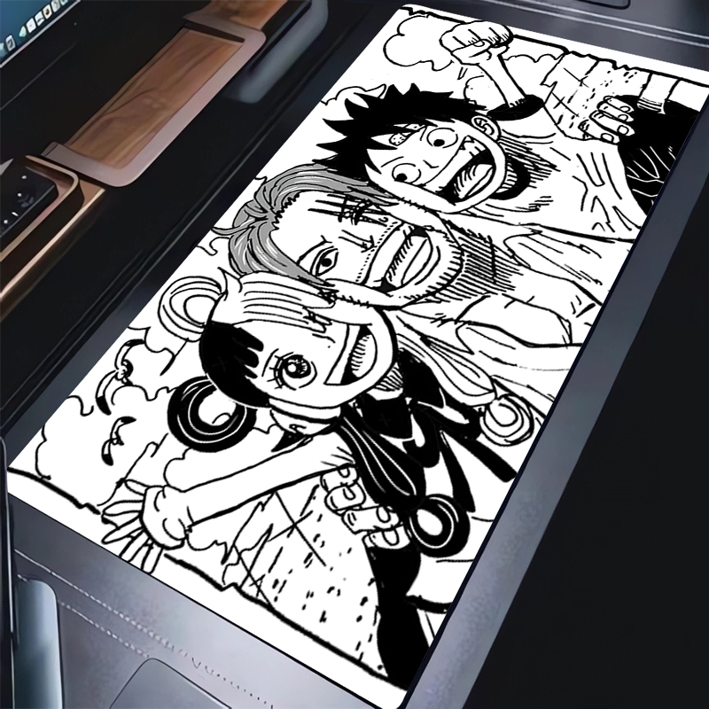 Japan Pc Gaming - マウスパッド PC 白黒漫画キーボードパッド ノートパソコン 日本アニメ ワンピース