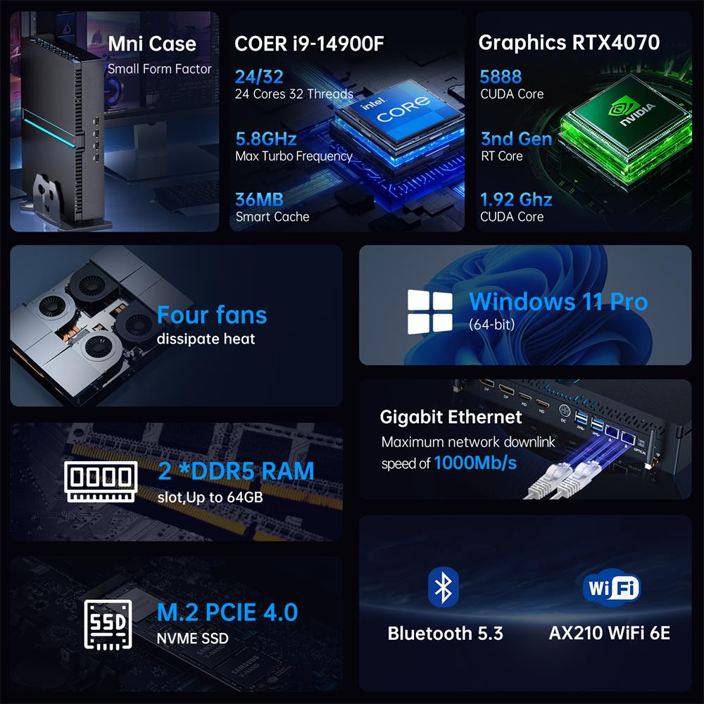 Msecore MV300 第14世代インテル Core i - Pc Gaming Nvidia のレビューと価格