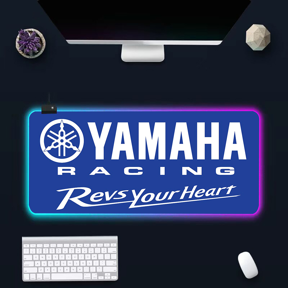 ホットなバイクレースロゴRGB PCゲーマーキーボードマウス - Rgb Mousepad のレビューと価格