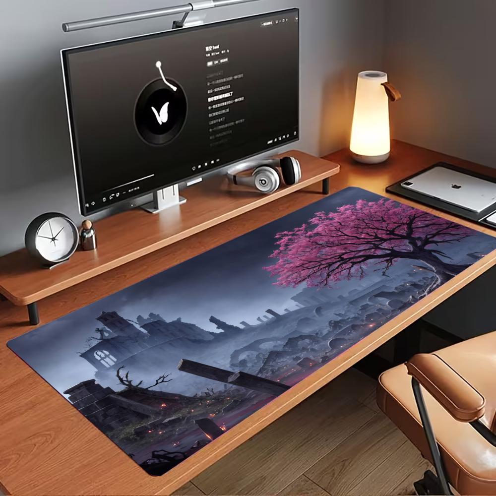 風景日本大型マウスパッドデスクパッドゴム製滑り止めエッジロッ - Japan Pc Gaming のレビューと価格