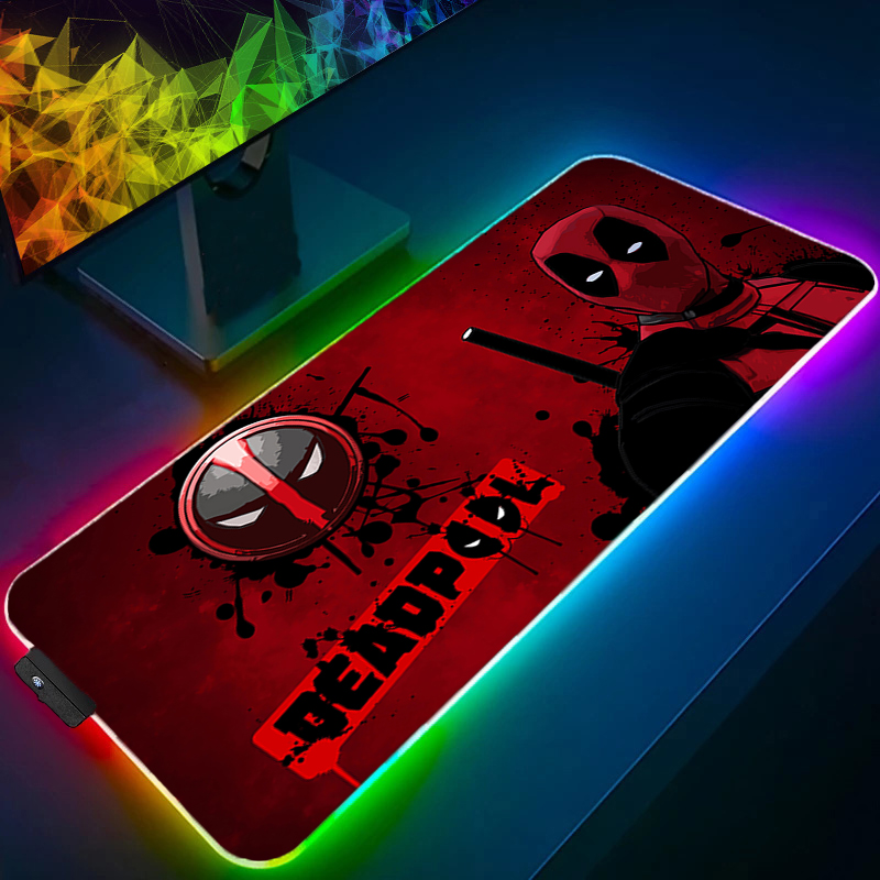 LED マウスパッドゲーミングバックライトロックエッジアニメ - Rgb Mousepad のレビューと価格