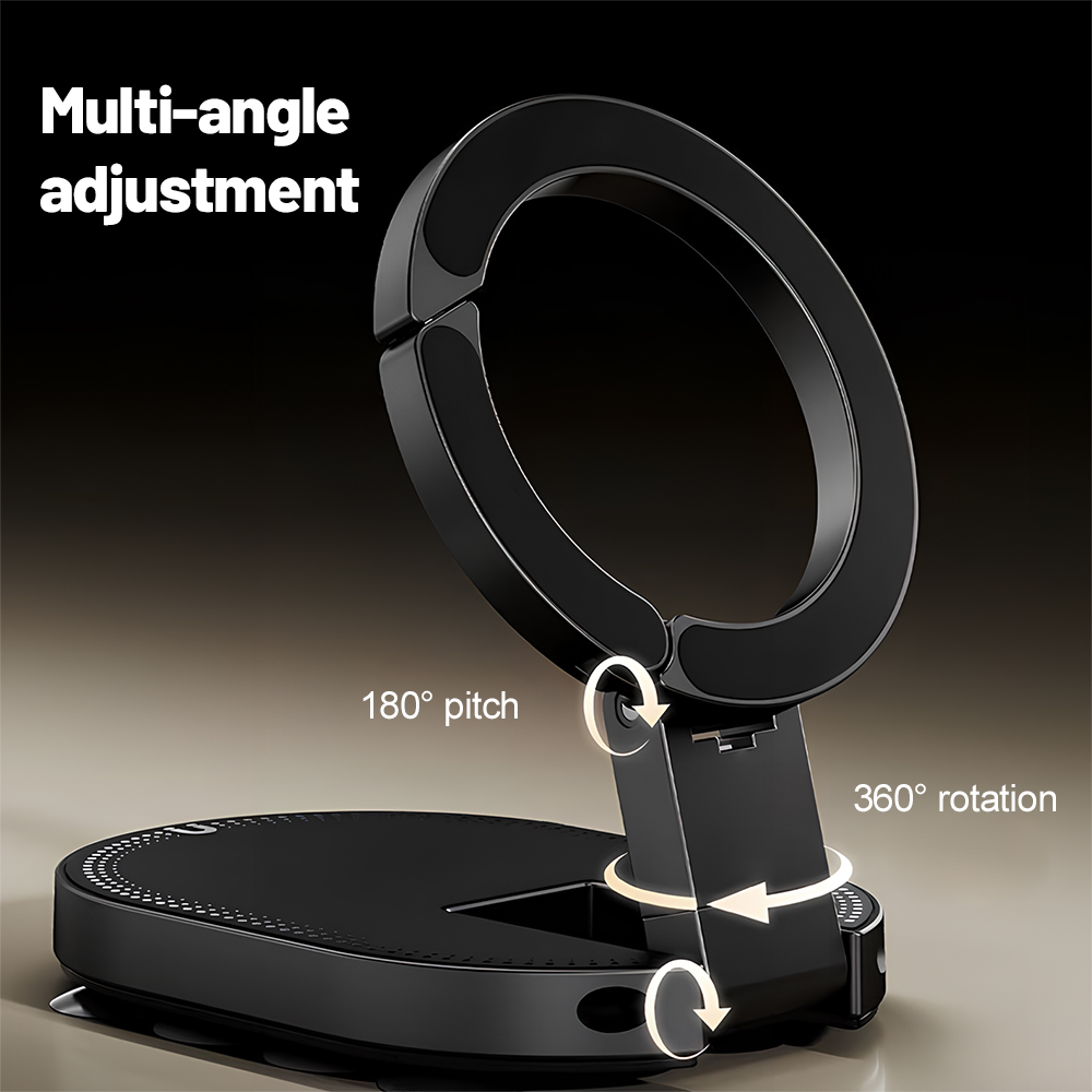 360 °   回転式3-in-1吸盤式マグネット携帯ホルダ - Desk Cable Organizer のレビューと価格