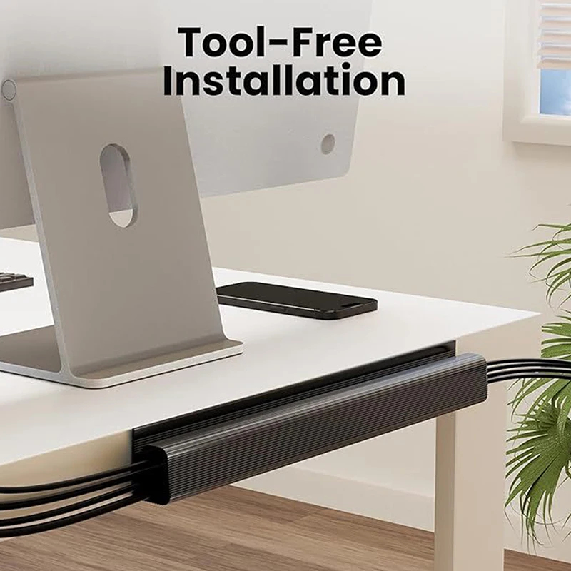 40cm/15.75インチ デスク下ケーブル管理レースウェイ - Desk Cable Organizer のレビューと価格